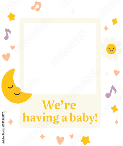 we are having a baby photo frame 