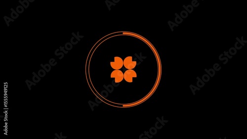 4K Abstract Spinner Loop | Dynamic Circular Motion Animation for UI/UX, Tech Backgrounds, or Design Projects. Loading circle animation.