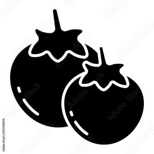 Modern design icon of tomatoes