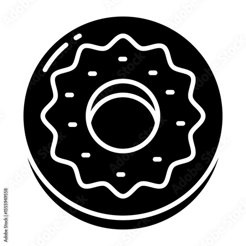 Trendy vector design of donut