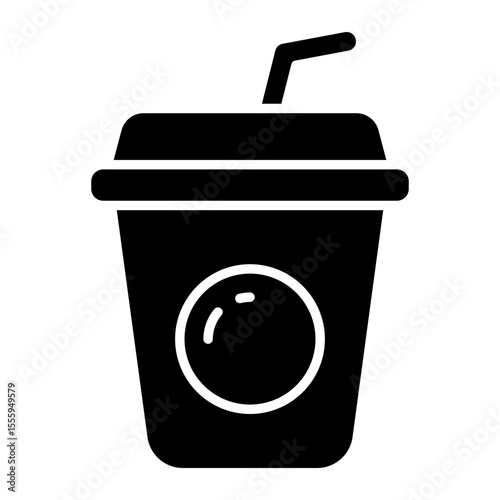 An editable design icon of takeaway drink