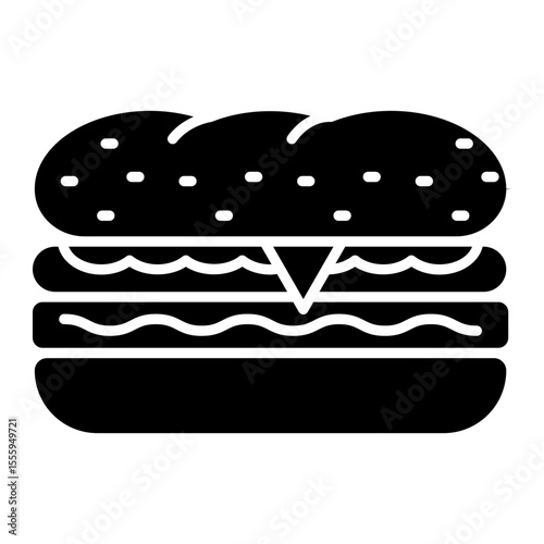 Modern design icon of hotdog burger