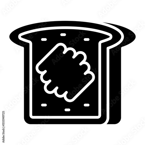 Modern design icon of toast