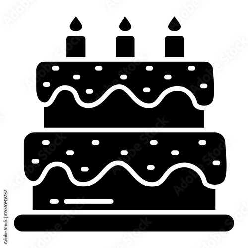 A perfect design icon of cake