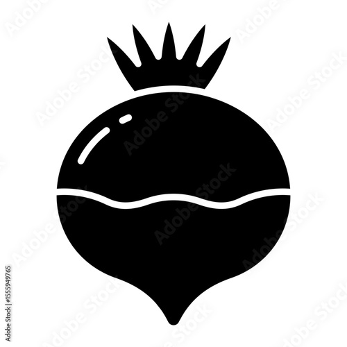 Modern design icon of turnip