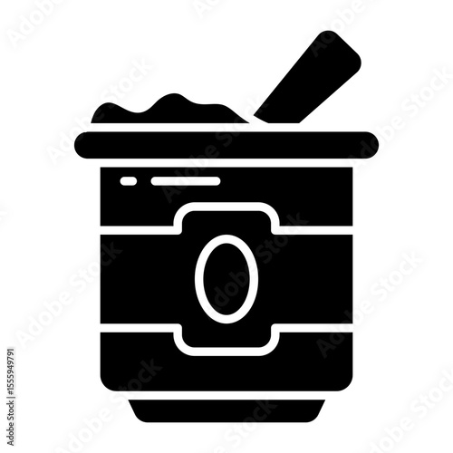 A yummy icon of yogurt