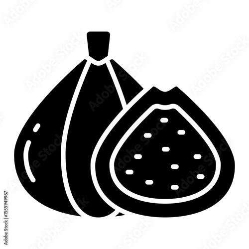 A mouth watering icon of fig fruit