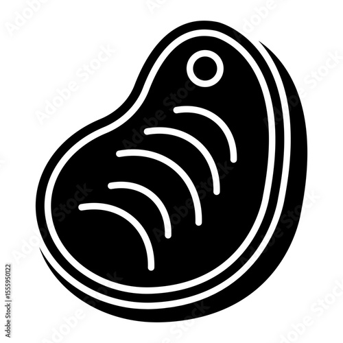 Creative design icon of steak