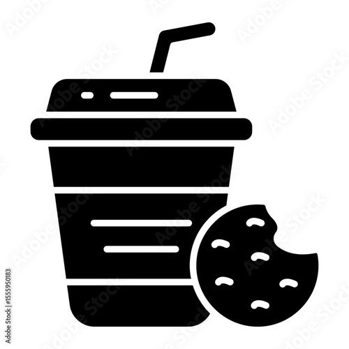 An editable design icon of takeaway drink