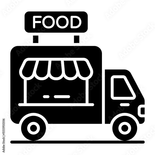 Modern design icon of street food