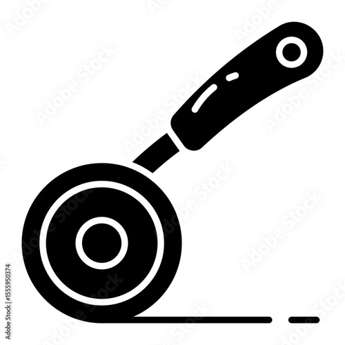 Modern design icon of pizza cutter