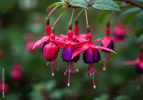 Vibrant Fuchsia Flowers Bloom