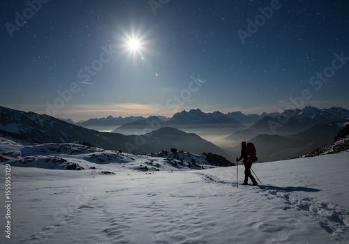 Moonlit Winter Hike