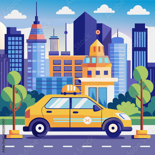 car in the city