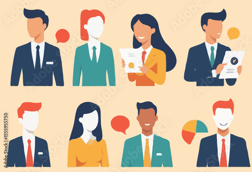Employee feedback, opinion or rating review, customer service quality, survey result or social media comment, appraisal, evaluation or ranking concept, business people giving feedback communication