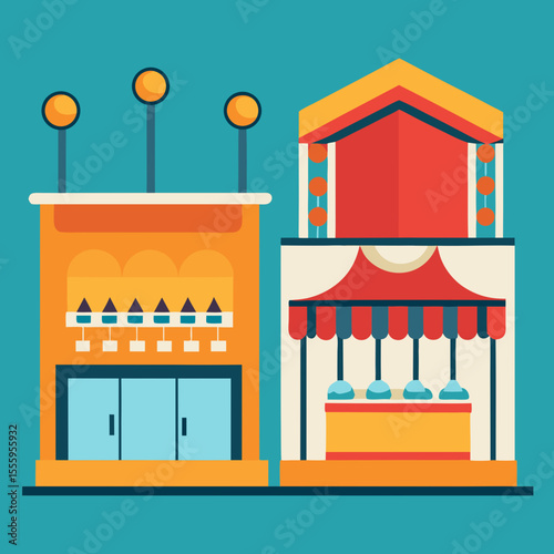 shop window with a window