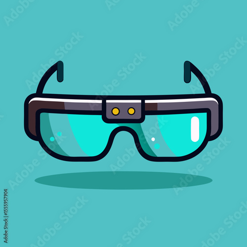 vector illustration of a retro sunglasses