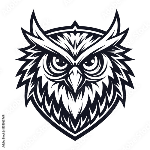 Eagle Head Vector Illustration, bald eagle