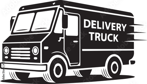 Wallpaper Mural vector delivery truck Torontodigital.ca