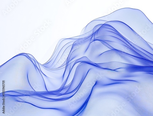 Abstract blue wavy lines background