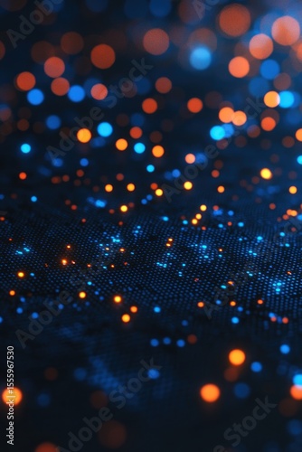 Abstract glowing dots background