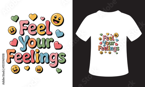 Typhography T-Shirt Design On Mental Health