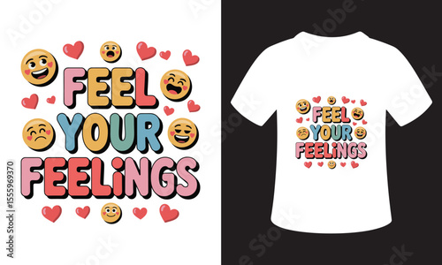 Typhography T-Shirt Design On Mental Health