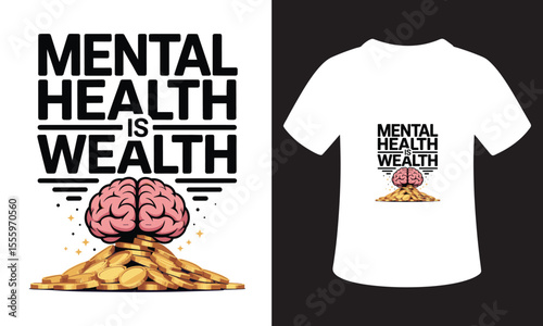 Motivational Mental Health T-Shirt Design