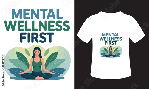 Minimalist Mental Health T-Shirt Design