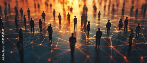 People connected in a network