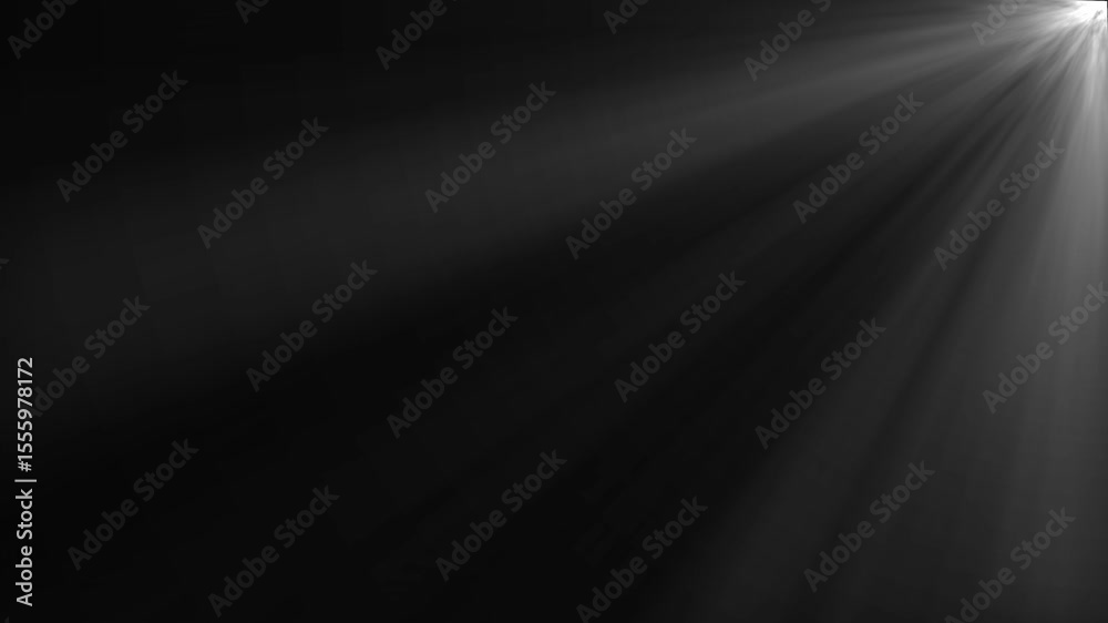 Glitter, shiny, bright, flare footage Isolated  light rays animation. Shine or sun effect on white cc light ray animation.