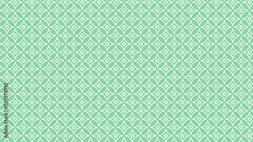 Modern Green Geometric Seamless Background
