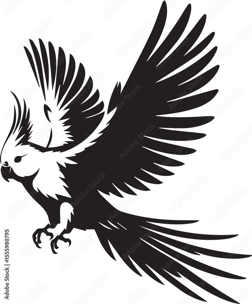 Obraz premium Cockatiel Parrot Vector