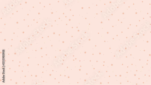 Soft pink seamless star pattern background. Cute celestial night sky vector for baby shower, nursery wallpaper, kids fabric, wrapping paper, scrapbooking, and pastel aesthetic projects.