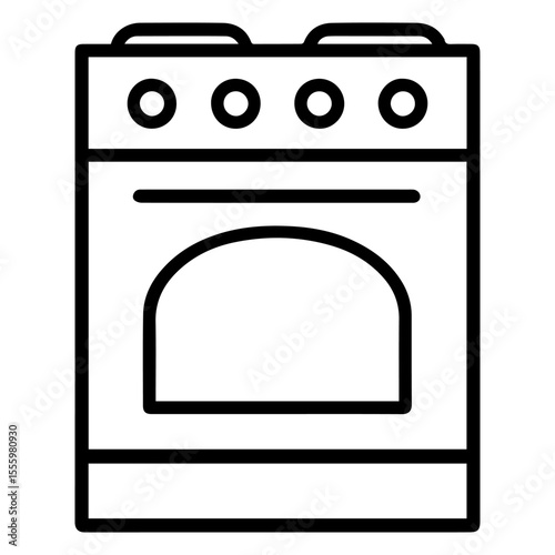 Vector icon electric stove on white background
Vector icon electricity