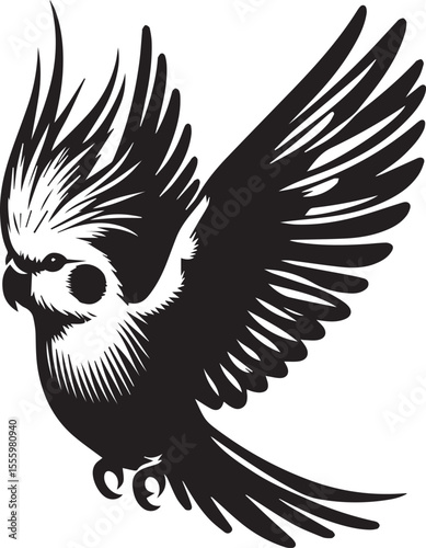 Cockatiel Parrot Vector