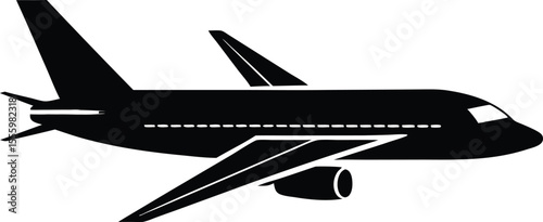 airplane silhouette vector illustration,airplane eps file