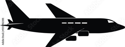airplane silhouette vector illustration,airplane eps file