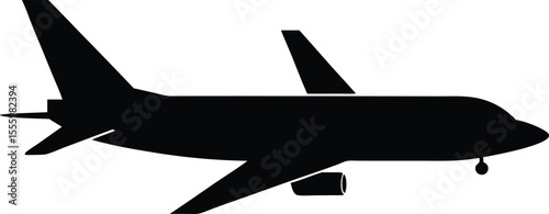 airplane silhouette vector illustration,airplane eps file