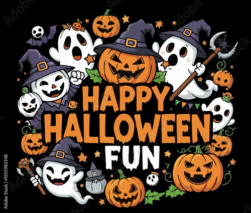 Spooky Halloween Vector Set – Icons of Horror, Magic, and Mystery
