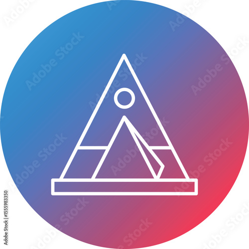Tipi Line Gradient Circle Background Icon