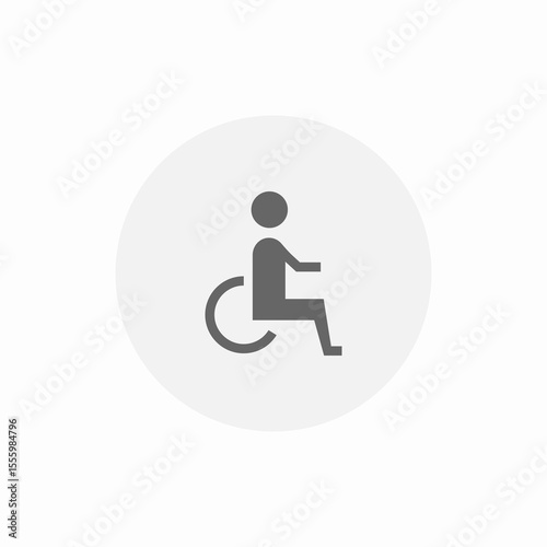 disability service icon sign vector