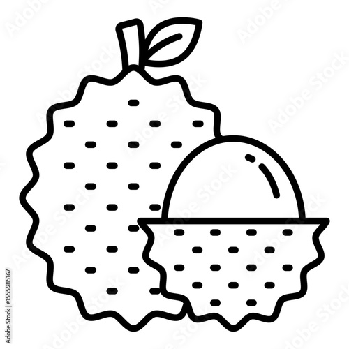 A mouth watering icon of lychee