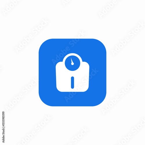 floor weight scale icon sign vector