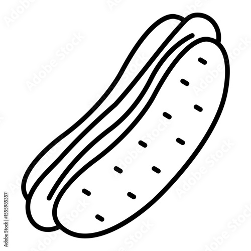 Modern design icon of hotdog burger