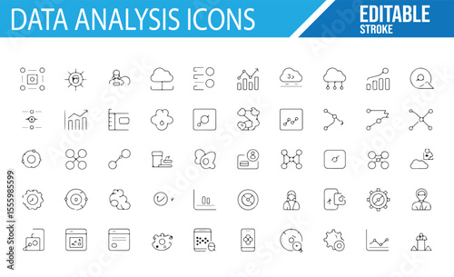 Vector Set of Data Charts, Analysis Tools, and Reports