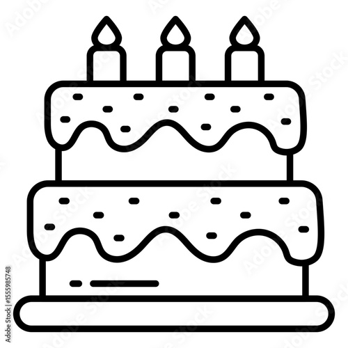 A perfect design icon of cake