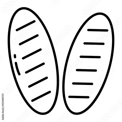 Trendy design icon of baguette