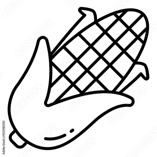 Premium download icon of corn cob