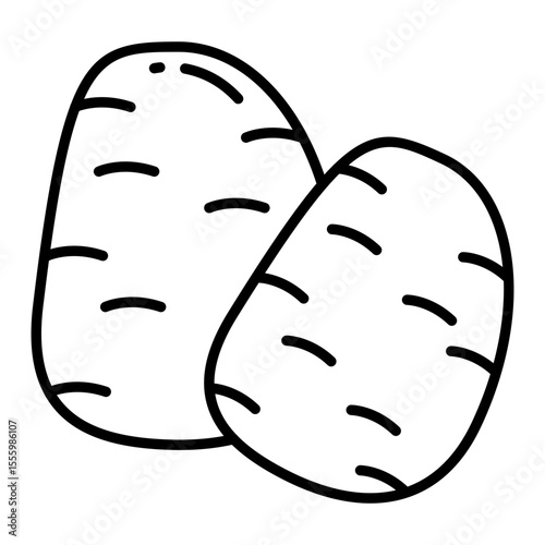 Premium download icon of potatoes